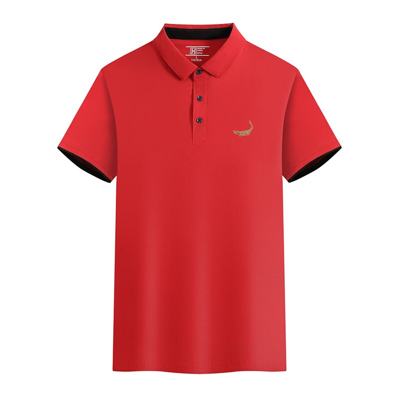 Embroidered New Summer Polo Shirt High Quality Men's Short Sleeve Breathable Top Business Casual Polo-shirt for Men