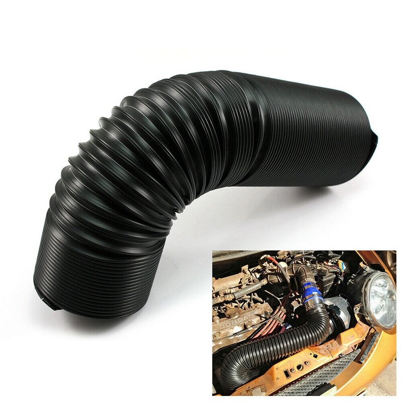 Système d'admission d'air froid turbo flexible réglable pour voiture, tuyau à haut débit, tube de tuyau, 2.5"