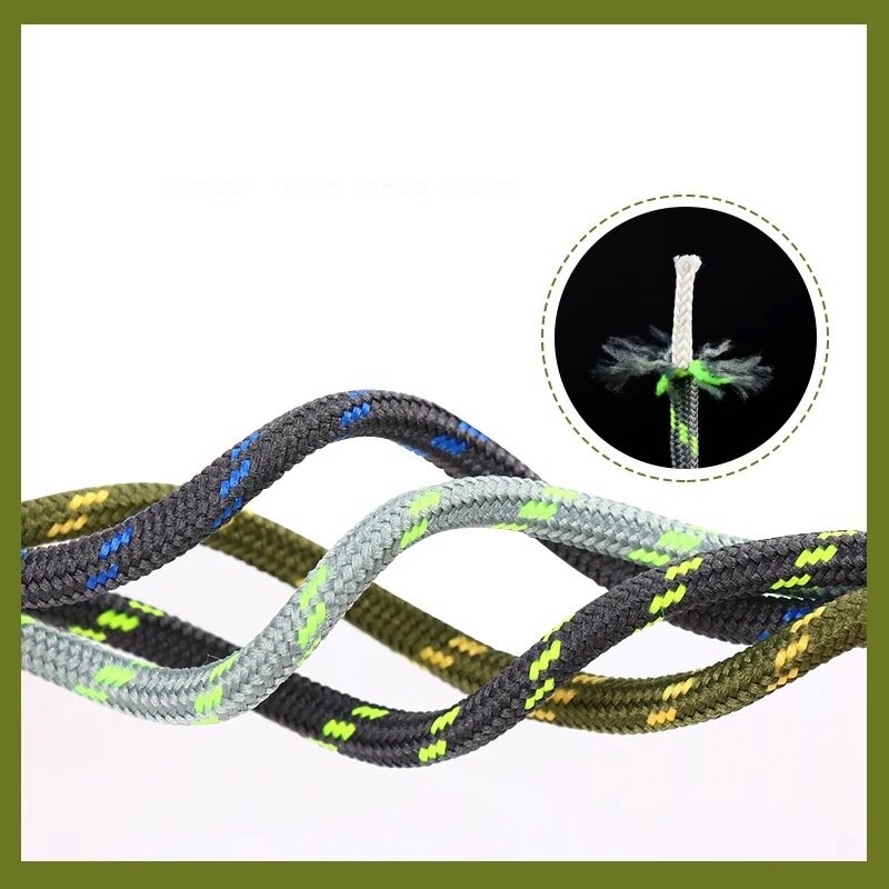 1 Pair High Density Weaving Shoe Laces Round Fine Texture Shoelaces Outdoor Leisure Sneakers Boot Shoelace 100/120/140/160CM