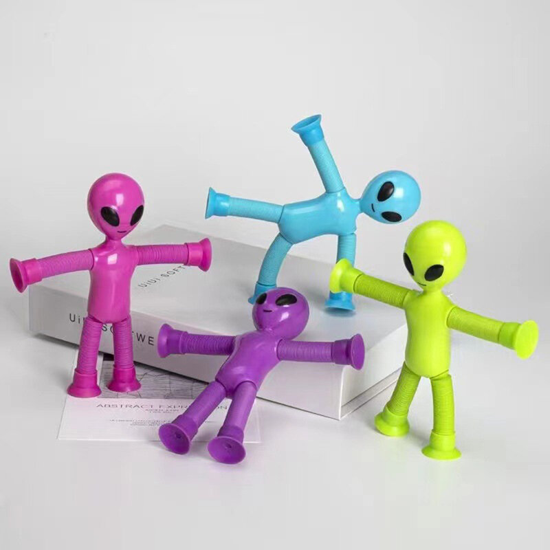Puzzle dekompresyjne zabawki na pulpicie małe ozdoby dekompresyjne relaksująca lalka zabawa rozciągająca zestaw zabawek rurka teleskopowa dla dziecka
