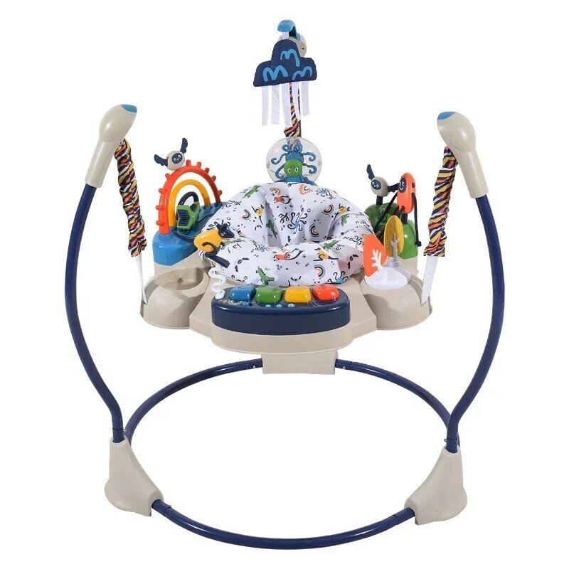 子供のLEDライトと音楽のジャンプチェア,360度回転シート,美しいおもちゃ,誕生日プレゼント