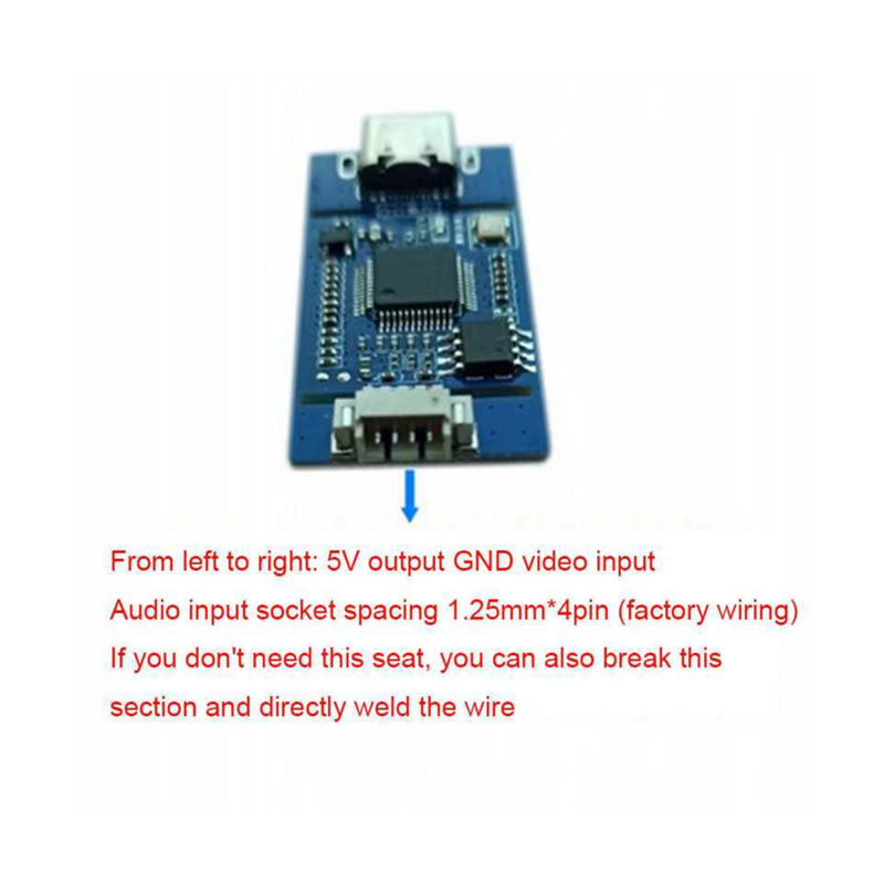 CVBS per capificare il segnale analogico al modulo fotocamera digitale CVBS a Odule UVC Free Drive per Android(USB)