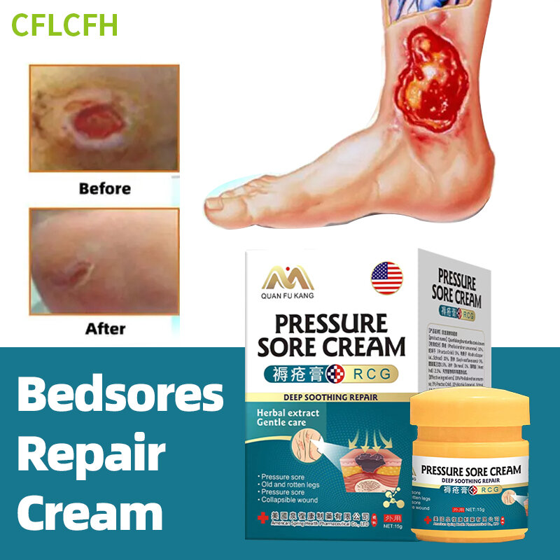 Bedsores Treatment Cream Ulcer Decubitus Skin Pressure Anti Bed Sore Wound Healing Remove Rot Myogenic American Medicine