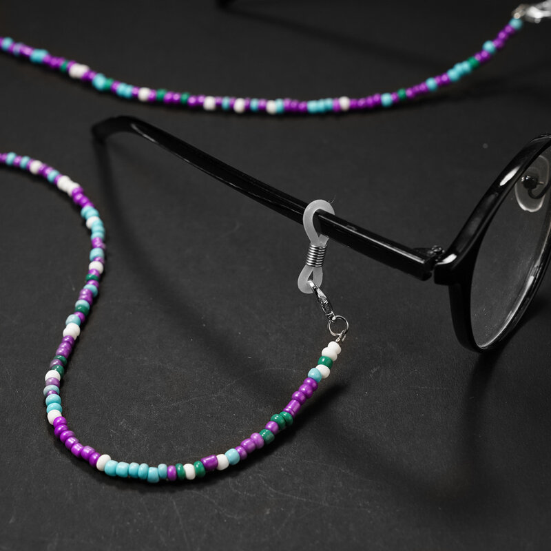 Fashion Reading Glasses Chain Retro Beads Eyeglass Sunglasses Spectacle Cord Neck Strap String Mask Chain Eyewear Accessories