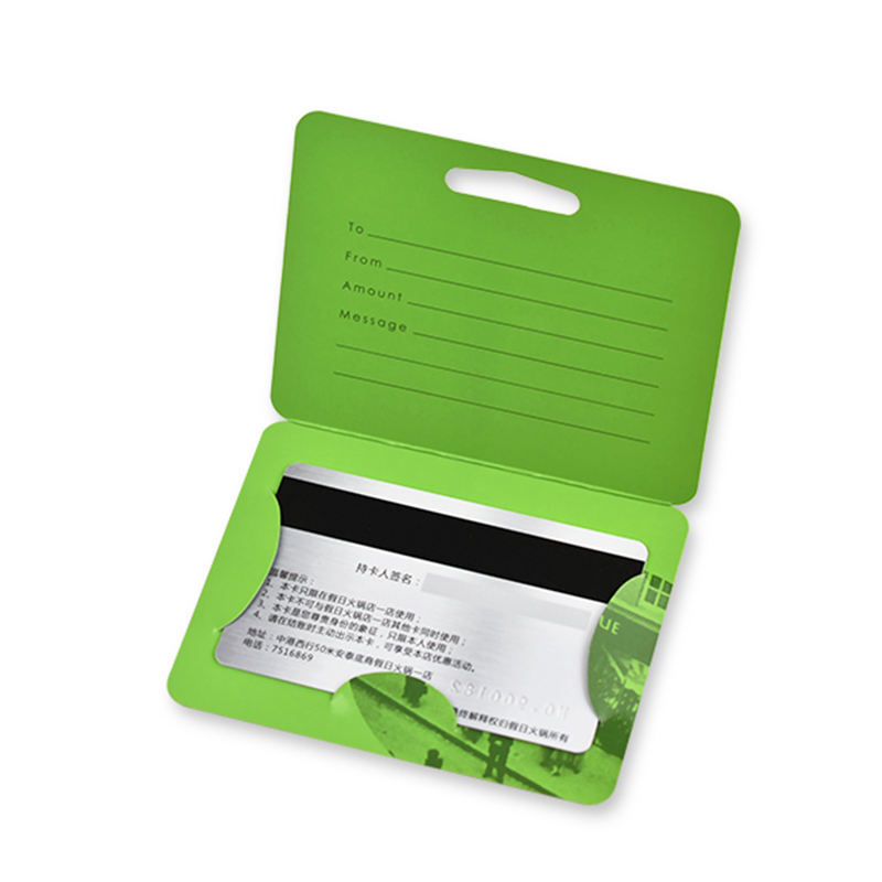 Tempat kartu cetak/amplop kartu/tempat kartu ATM untuk kartu hadiah pvc