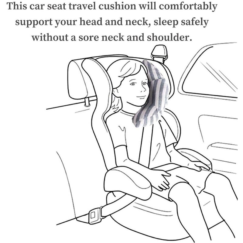 Cuscino per auto per bambini supporto per il collo poggiatesta cuscino per cuscino cinture di sicurezza per auto per bambini cuscino per dormire fascia di sicurezza per le spalle per bambini