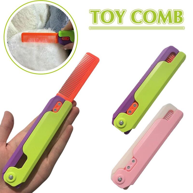 3D Printing Gravity Jump Small Radish Comb Mini Model Student Prize Pendant Decompression Toy Gift For Girls Toy Comb X1D7