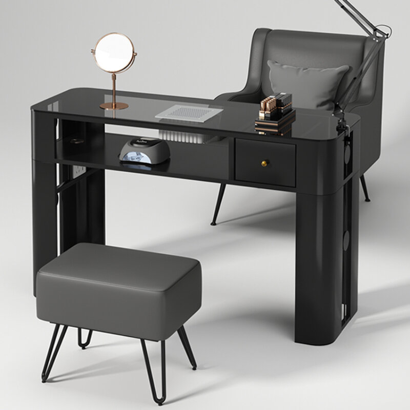 Роскошный профессиональный стол для ногтей пылеуловитель эстетический скандинавский стол для ногтей Органайзер дизайнерский дизайн