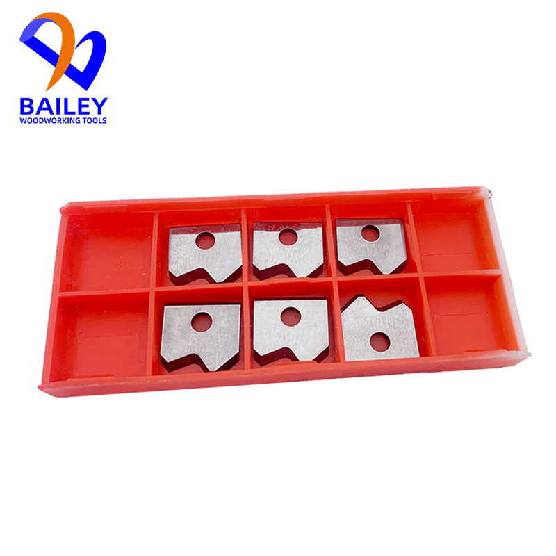 Bailey 10Pcs 16X17X2Mm Carbide Schraapblad Houtbewerking Gereedschap Messen Schraper Voor Rand Banding Machine