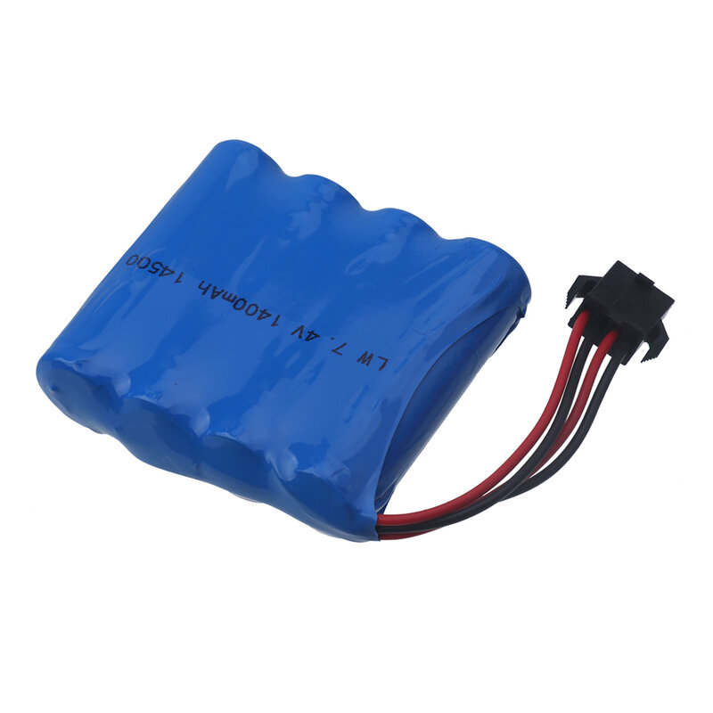 7.4V 14500 Battery For DE36W 1:16RC Off-Road 4WD High-Speed Climbing Drift Racing toy accessories 2s 7.4v 1400mAh Battery SM-4P