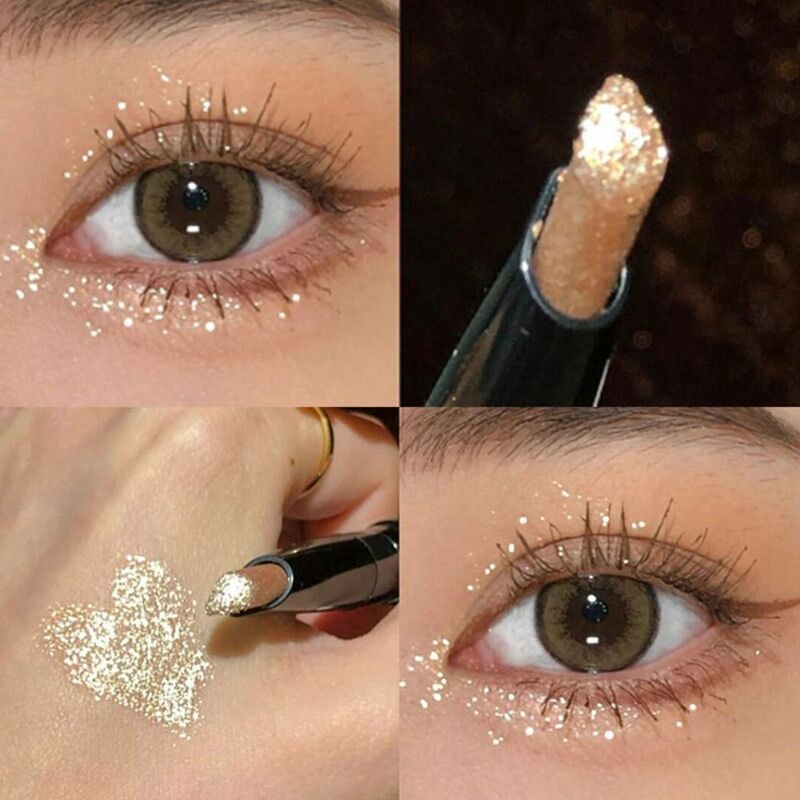 Trwałe 6 kolorów makijaż oczu narzędzia zakreślacz ołówek perłowy cień do powiek ołówek Eyeliner długopis z błyszczącym połyskiem