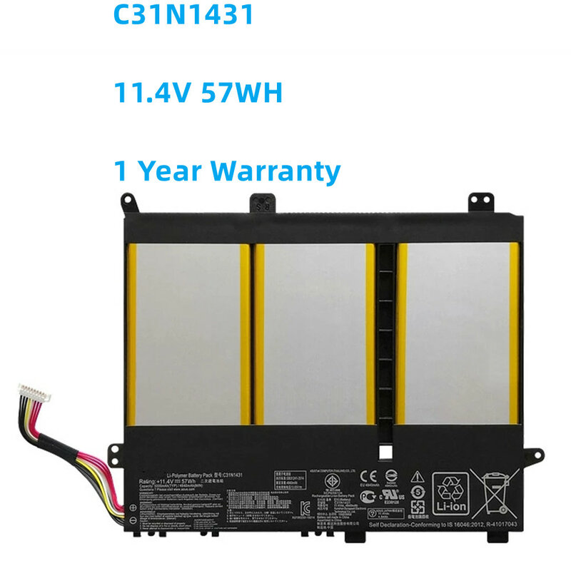 C31N1431 11,4 V 57WH Аккумулятор для ноутбука Asus EeeBook R416SA L403SA E403SA-WX0002H FA087T VivoBook L403NA R416NA