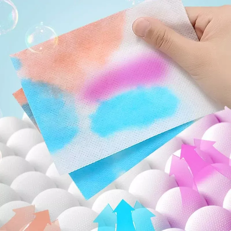 Wäsche tabletten Anti-Färben Färben gemischt Färben Proof Farb absorption Blatt Farb fänger Kleidung Farb absorbierende Tablette