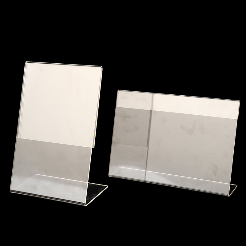 Transparent Acrylic Display Stand Desk Shelf High Quality Display Card Stand Office Business Stand Desktop Holder