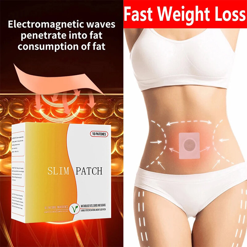 10 Stück Fett verbrennung Gewichts verlust Produkt Nabel Patch hoch effiziente Fett verbrennung Gewichts verlust Ganzkörper Anti Cellulitis dünne Sache