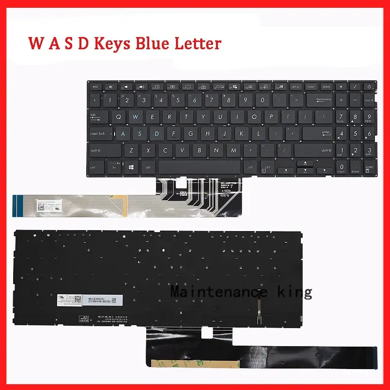 Asus,新品,純正,asus,mars15,vx60g,x571g,x571gd,x571gt,x57771f,vx60gt,f571tと互換性のあるラップトップキーボード