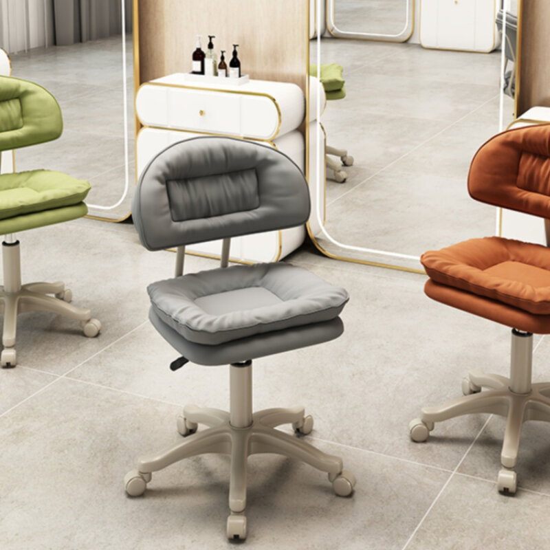 Cadeiras de barbeiro faciais para cabeleireiro, cadeiras de luxo, penteadeira recline, cadeira de barbeiro, Manicure Spa, WN50SC