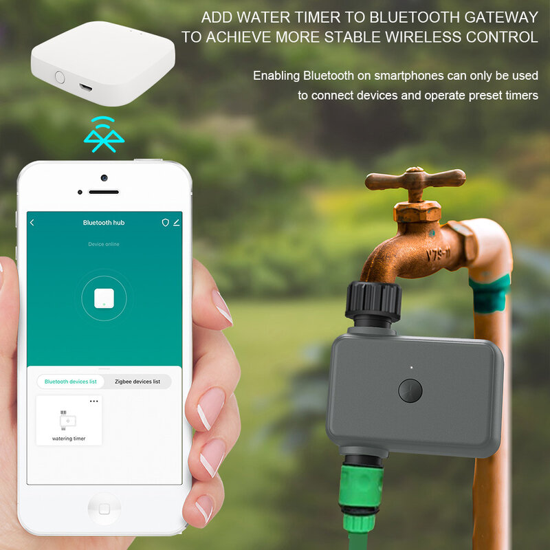 Válvula De Água De Irrigação Inteligente Automática, Controlador, Temporizador, Sistema De Aspersor De Jardim, Bluetooth