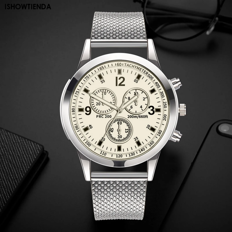 Luxury Quartz Watch Stainless Steel Dial Casual Bracele Watch Relogio Masculino Часы Мужские Erkek Kol Saati Montre Bracele Watc