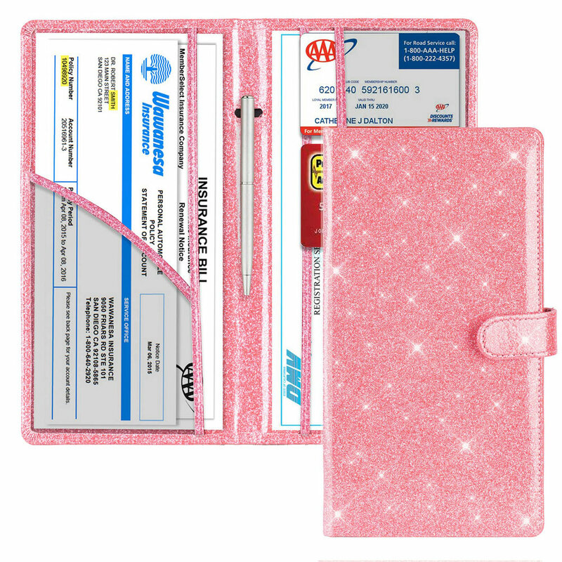 Soporte de documentos de viaje de cuero con bloqueo RFID para hombres y mujeres, billetera de viaje, accesorios, estuche con estilo magnético