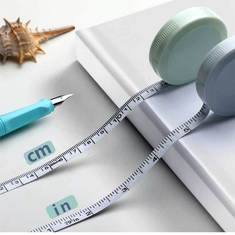 150cm/60" Tape Measure Portable Retractable Kids Height Measuring Tool Sewing Tailor Ruler Office Measure Waist Measure
