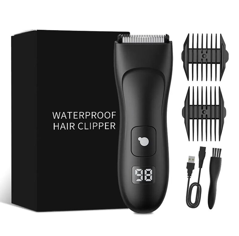 Hair Clipper Hair Trimmer For Men Balls Shaver Clipper Male Sensitive Private Parts Razor Sex Place Face Cut With Charging Base
