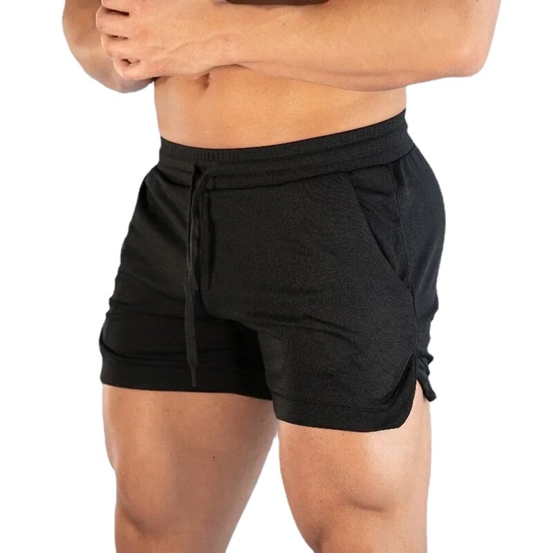 Malha respirável Quick Dry Shorts, Sportswear, Jogger, Praia, Fitness, Musculação, Exercício