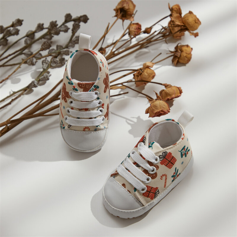 Tregren-Chaussures en toile pour nouveau-né, chaussures plates décontractées, fleur, planète, pain d'épice, imprimé léopard, non ald, bébés filles et garçons, 0 à 18 mois
