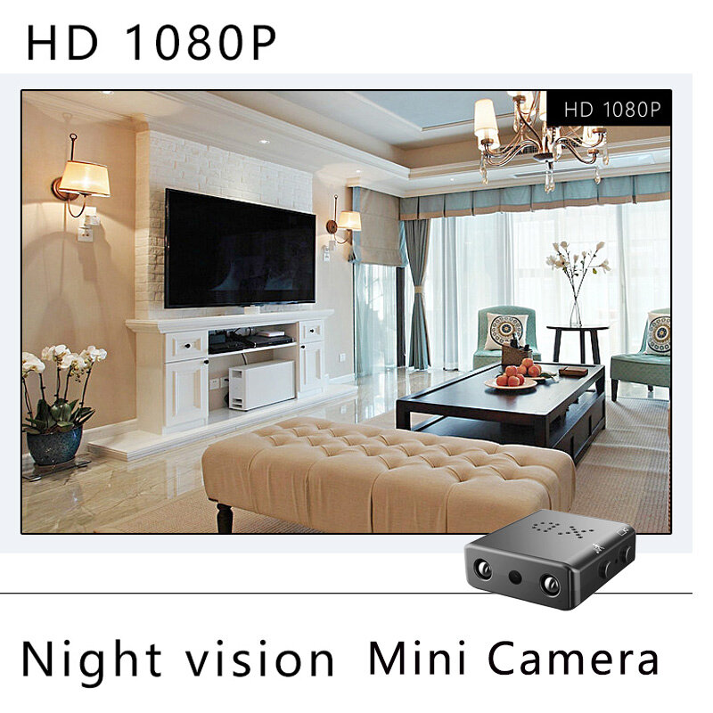 Mini Camera Full HD 1080P Home Security Protection Night Vision Micro cam Motion Detection Video Voice Recorder Secret Hidden TF