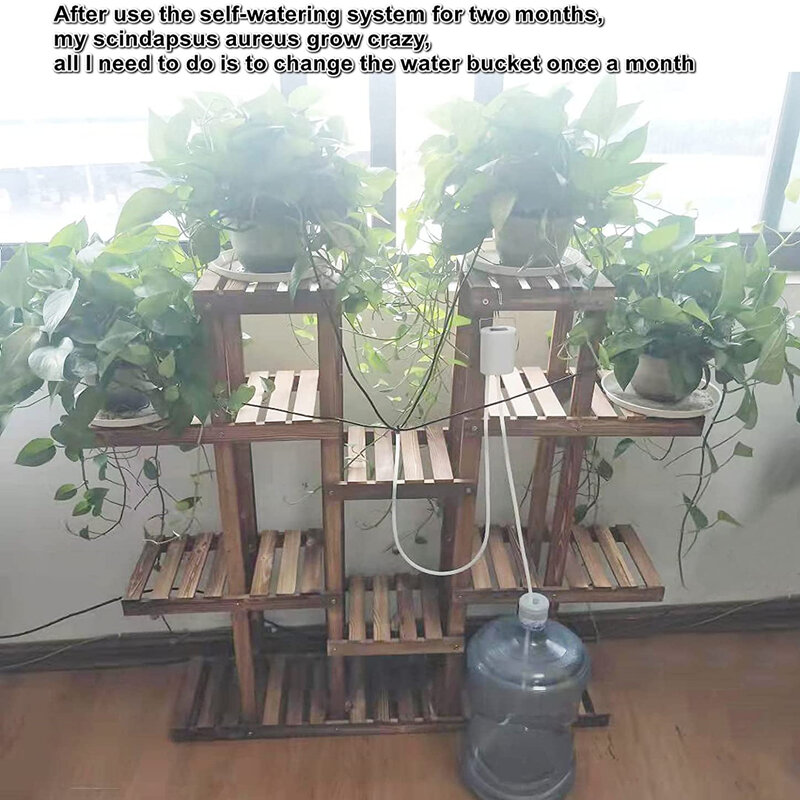2/4/8 Kop Automatische Bewateringspompregelaar Bloemen Planten Home Sprinkler Druppelirrigatie Apparaat Pomp Timer Systeem Tuingereedschap