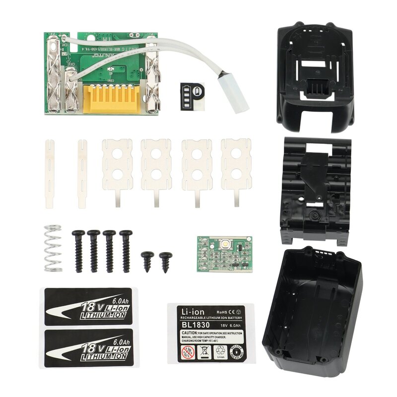 Caja de batería BL1890, protección de carga PCB, placa de circuito, BL1860 para MAKITA 18V , 6Ah-Label