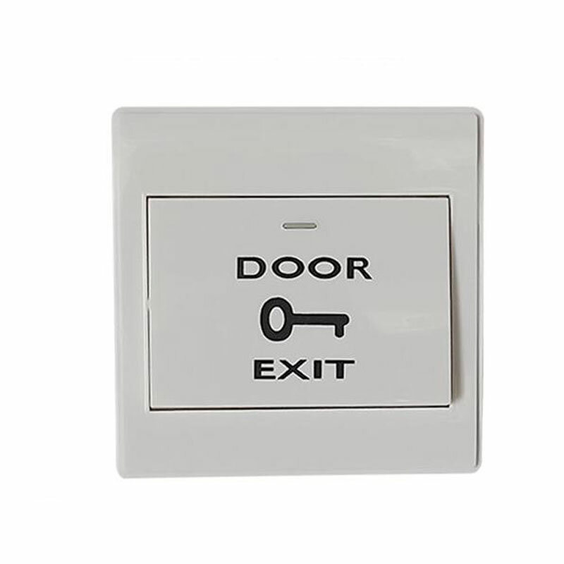 Botón de salida de puerta con caja inferior para sistema de Control de acceso, 10 piezas, adecuado para todo tipo de cerraduras eléctricas