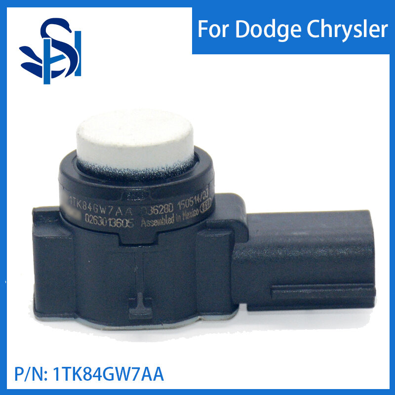 Sensor PDC Sensor parkir warna putih Radar untuk Dodge Challenger Chrysler Jeep