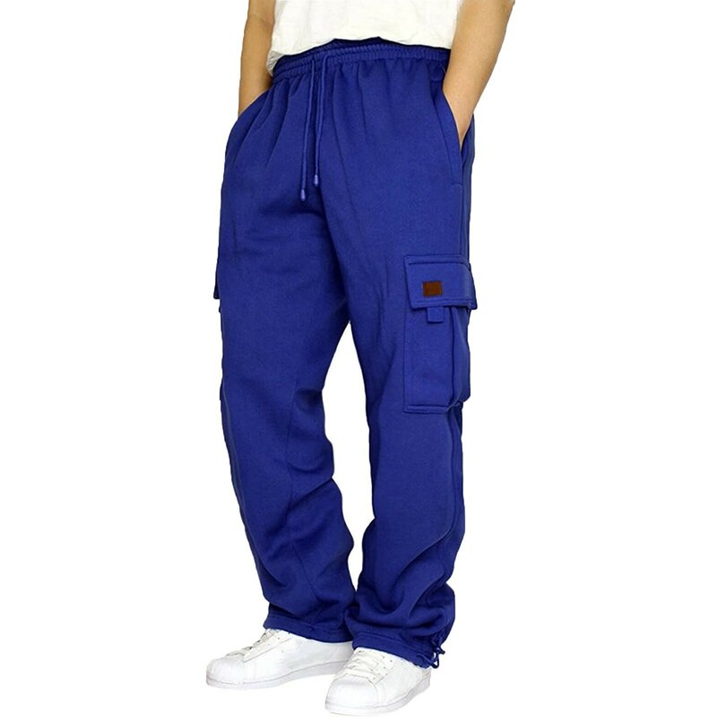 Мужские джоггеры 2023, брюки-карго для повседневного ношения в стиле хип-хоп, мужские брюки с карманами, однотонные спортивные брюки, уличная одежда, брюки высокого качества