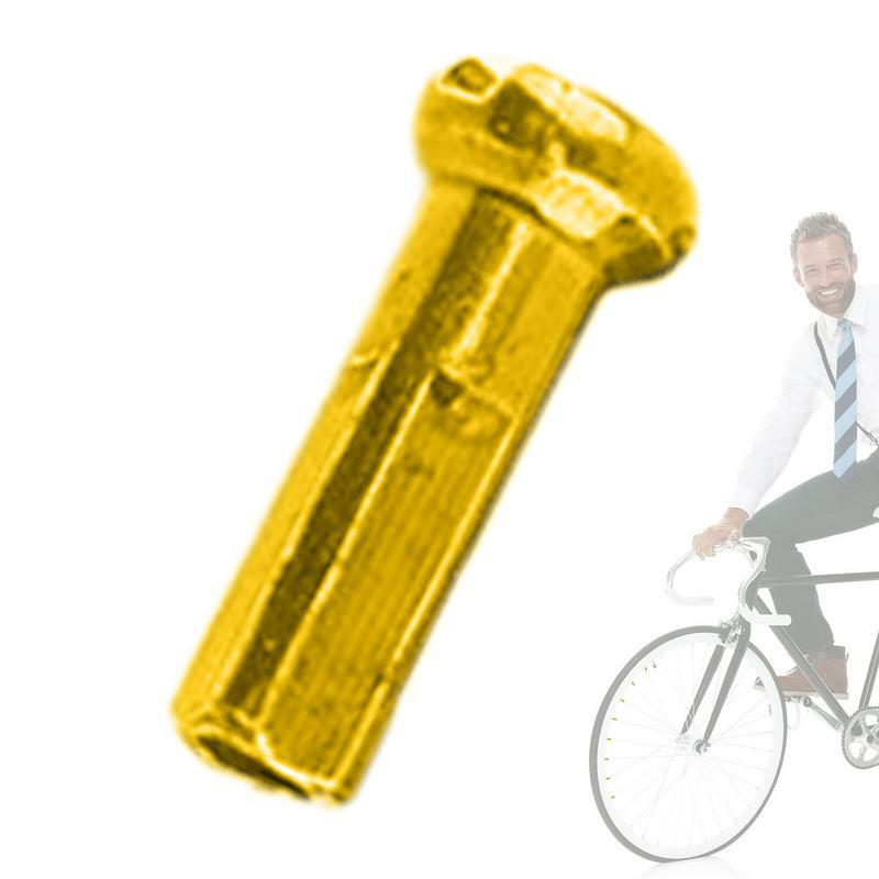 자전거 휠 스포크 니플, 탄소강 스포크 엔드 팁 장식, 자전거 스포크 보호대, 14G 스포크 산악 자전거 로드 바이크용, 1PC