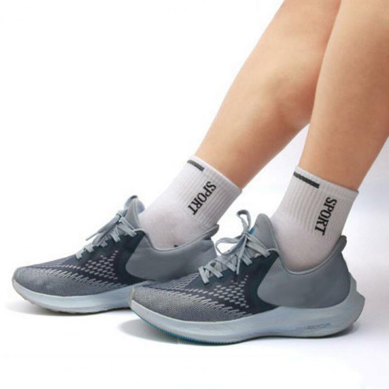 5 Pairs Sports Socks Breathable Sweat Absorption Mid-Tube Socks Sports Wear Bouncy Summer Outdoor Running Socks