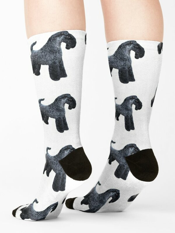 Kerry Blue Terrier Sokken Mode Luxe Luxe Schattige Heren Sokken Luxe Dames