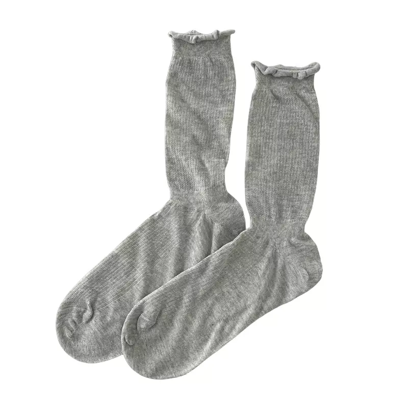 3 пары в комплекте, женские носки, длинные дышащие весенне-летние свободные носки, однотонные элегантные модные женские тонкие носки, сетчатые