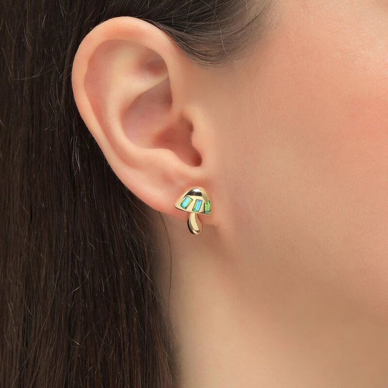 New Fashion Colorful Enamel Small Hoop Earrings for Women Trendy Earcuff Drip Oil Safety Pin Earrings Double Piercing Huggies