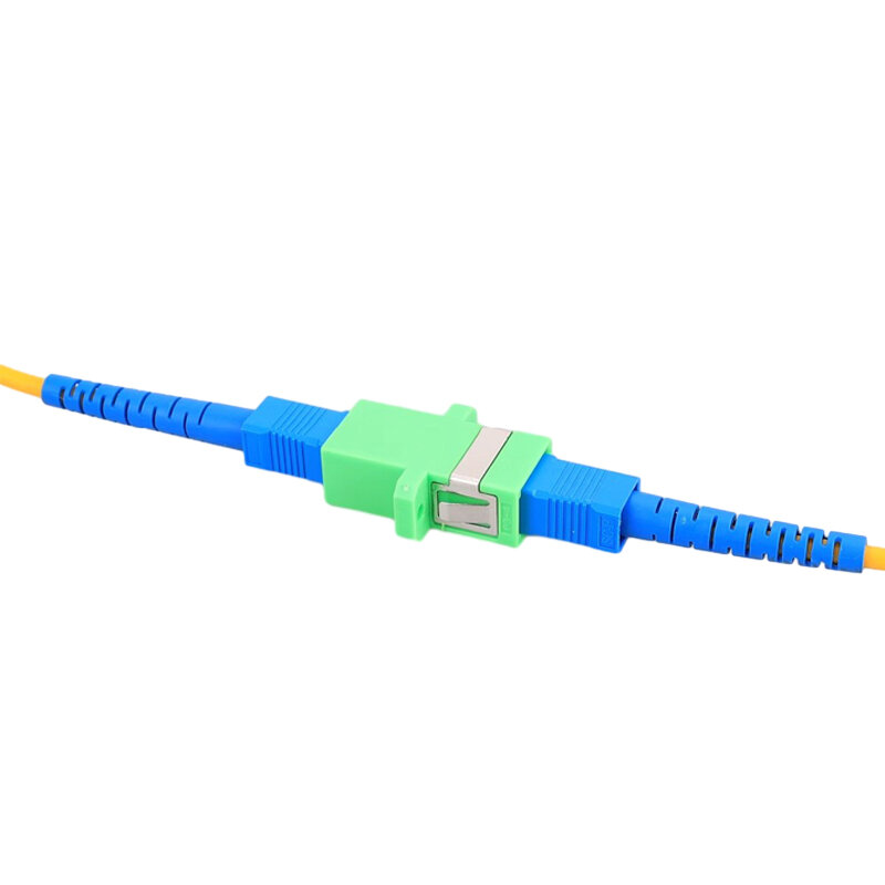 Fiber Optic SC Keystone Coupler Green SC/APC Optical Jack Plug SC-SC Simplex Singlemode APC For Network LAN Connector