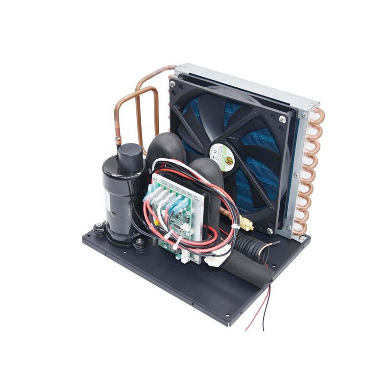 Dc 24v 600w unit pendingin kondensor pendinginan kecil untuk ruangan dingin mini