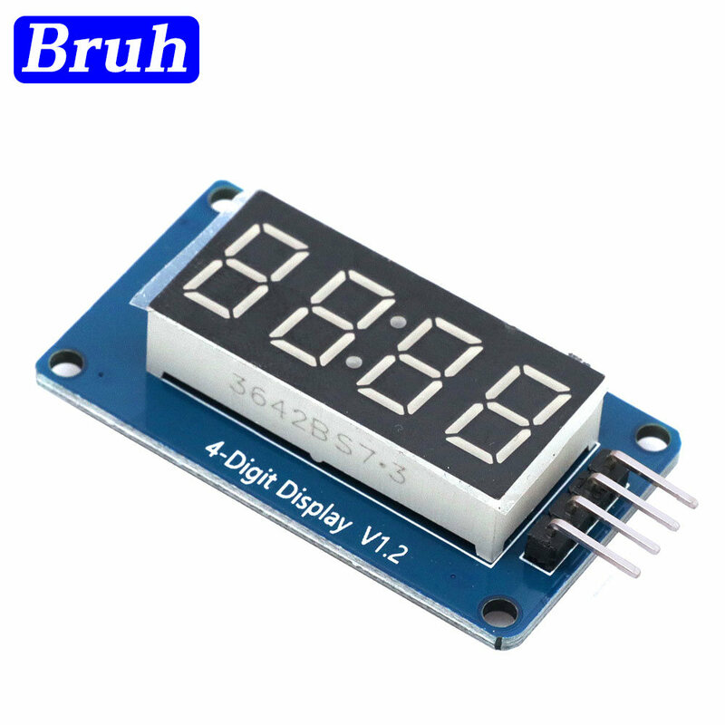 TM1637 4 Bits Digital LED Display Module For arduino 7 Segment 0.36Inch Clock RED Anode Tube Four Serial Driver Board Pack NEW
