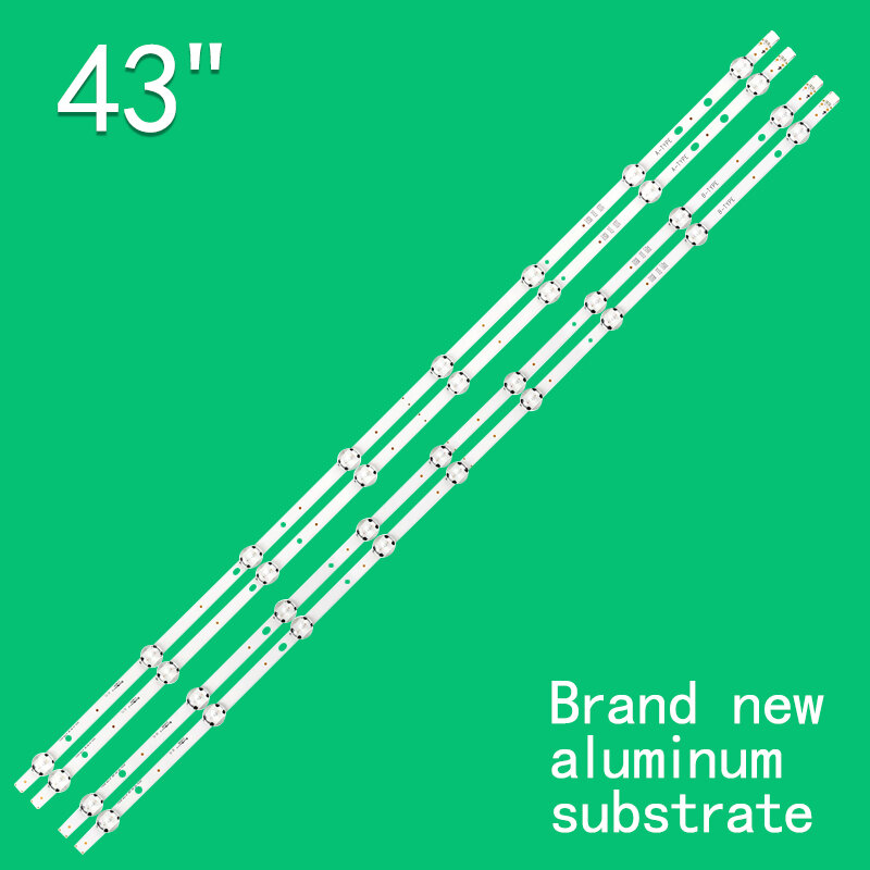 TV LED 백라이트 바 라이트 스트립, VESTEL 43 인치 DRT UHD A B-TYPE REV0.3, VES430QNDL-2D-N11 액세서리 수리 교체, 4 개/세트