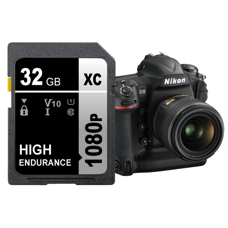 ขายร้อน SD การ์ดความจำ32GB 16GB 8GB 128Gb SD การ์ด64GB SD V10 XC Card แฟลชสำหรับกล้องดิจิตอลกล้องถ่ายวิดีโอกล้อง DV