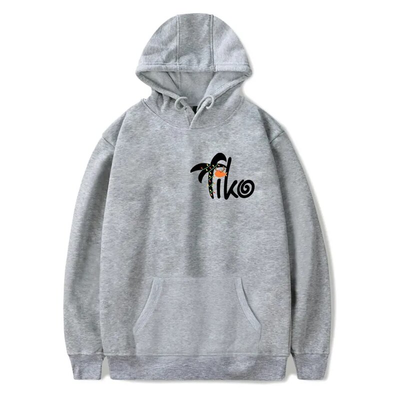 Tiko jugend-hoodies de manga comprida para homem e mulher, top casual, roupa de jogo, férias