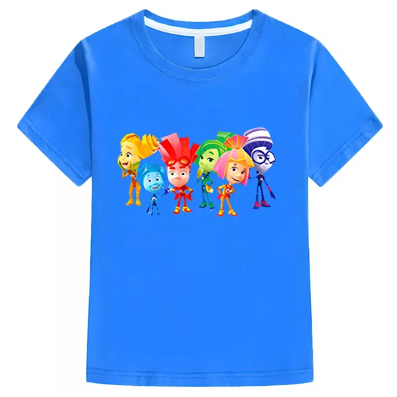Mädchen die Fixies T-Shirt für Kinder Kurzarm T-Shirt Jungen Mädchen 100% Baumwolle Grafik Anime T-Shirt Kinder Kleidung y2k ein Stück