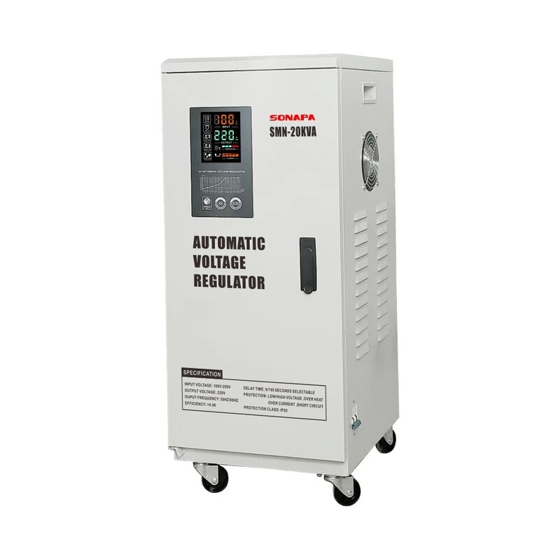 Elektrischer Stabilisator 15kva 20kva 30kva einphasige Wechselstrom automatische Spannungs regelung avr.