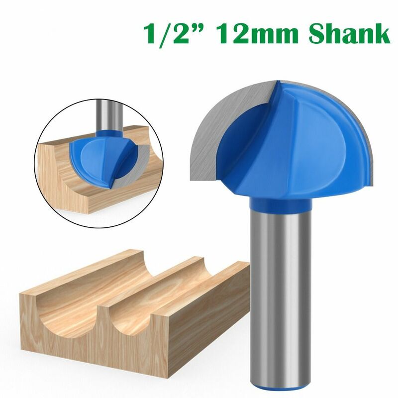 1/2mm Shank Router Bits High Quality Carbide Double Edging Engraving Machine Round Head Trimming Cutter Woodworking Tools
