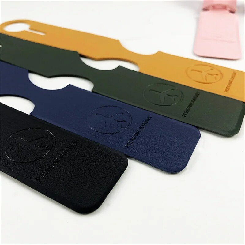 Creative Travel Accessories Luggage Tag cover PU Leather Suitcase ID Address Holder Baggage Boarding Tags Portable Label 6 color