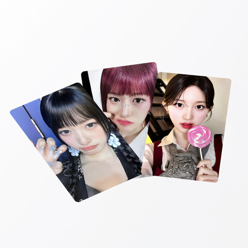 55 szt./zestaw Kpop Idol nowy Album IVE przełącznik Wonyoung Rei Gaeul Yujin Gaeul Leeseo pocztówka karty Lomo HD fotokarty prezent dla fanów